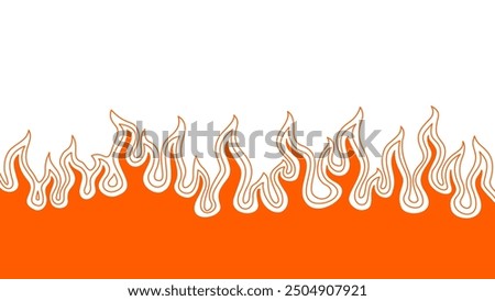 Abstract Fire Background. Abstract flame Background. doodle fire background. Flame Seamless Pattern. Fire flame seamless pattern.
