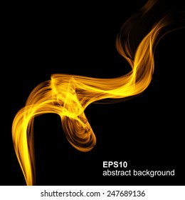 Abstract fire background, futuristic wave. Vector illustration