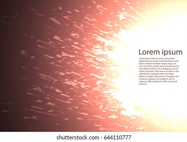 abstract fire background with some explosions. Burning sun 