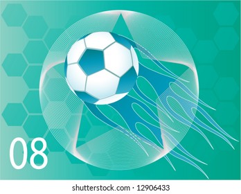 Football Soccer Goal Ball Net On - 104415075
