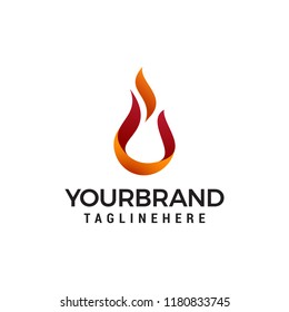 Abstract Fire Ball Logo template. Vector Illustrator Eps.10