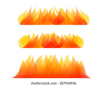 abstract fire element isolated on white vector