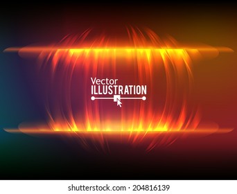 Abstract fire equalizer. Vector background.