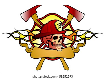 Abstract fire fighter design.