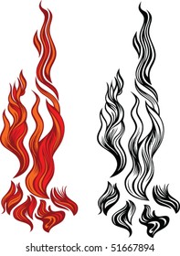 abstract fire and flame