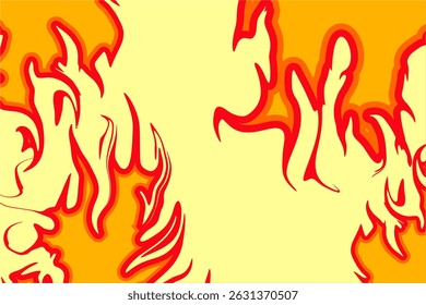 Abstract Fire Flame Background with Red and Orange Tones, A striking abstract flame background, Vibrant Flame Background in Red and Orange Tones