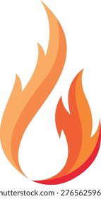 Abstract Fire Flame Heat and Energy Logo Icon