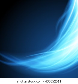 Abstract fire flame light on black background vector illustration. Burning flames translucent elements special glowing effect.