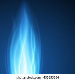 Abstract fire flame light on black background vector illustration. Burning flames translucent elements special glowing effect.