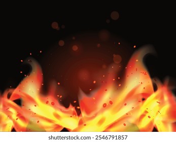 Fondo texturizado de llama de fuego Abstractas. Llamas de fuego de fondo para el Anuncio. Fondo de llama de fuego Abstractas | Llamas texturizadas ardientes para Anuncios y Diseños creativos