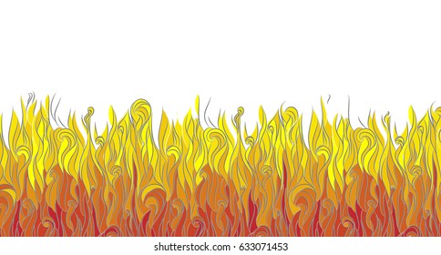 flames stained glass design