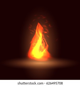 Abstract fire flames on a background. Colorful vector illustration eps10