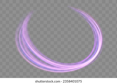 Abstract fire flare trace lens flares acceleration speed motion on night road. Shine dynamic scene. Neon flare. Colorful rays.
