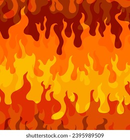 Abstract fire geometric seamless pattern