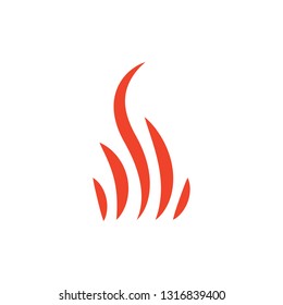 Abstract fire icon