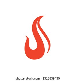 Abstract fire icon