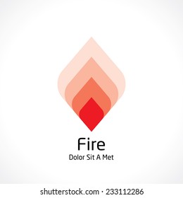 Abstract Fire Icon