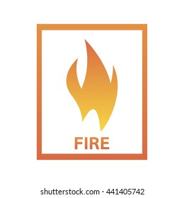 The abstract fire icon,flame background,danger sign