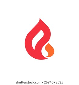 LETRA DE FUEGO ABSTRACTAS E DISEÑO DE LOGOTIPO MINIMALISTA MODERNO