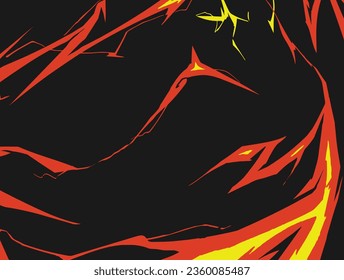 Abstract Fire Lightning Effect Mixed Paint Background