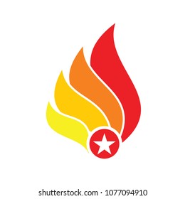 Abstract Fire Logo