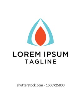 Abstract Fire Logo Design Template