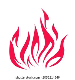 Abstract Fire Logo Design Template