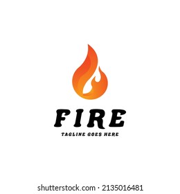 Abstract Fire Logo symbol design. vector logo, vector illustrator