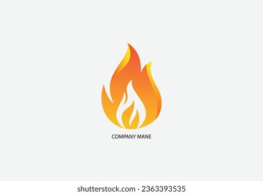Design der abstrakten Feuerlogos