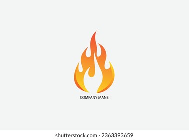 diseño de ilustración de símbolo de incendio abstracto