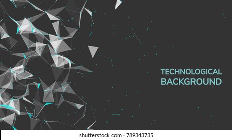 Abstract fire mesh background.Polygonal structure. low poly dark background with connecting dots and lines. Connection structure. 3d Plexus data science backdrop. Polygonal chaos . Molecule Big data 