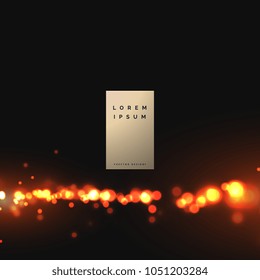 abstract fire particles bokeh background