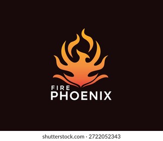 abstrato fogo logotipo phoenix, phoenix que se assemelha ao modelo de design de logotipo de fogo