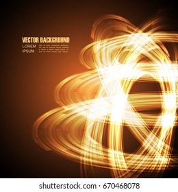 abstract fire ring background, digital style
