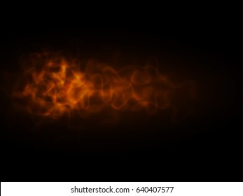 Abstract fire smoke effect. Vector illustration of flame background.