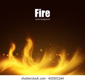 Abstract fire vector background. Vector eps10.
