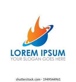 abstract fire vector , energy logo