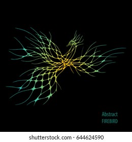 abstract  Firebird. vector