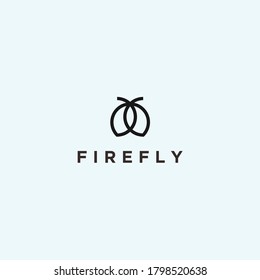 abstract firefly logo. firefly icon