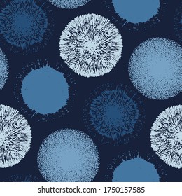 Abstract Firework Dots Textured Pattern