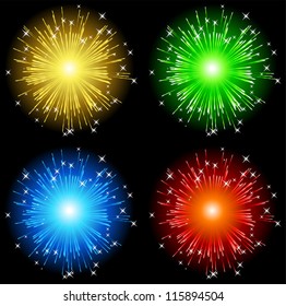 Abstract fireworks