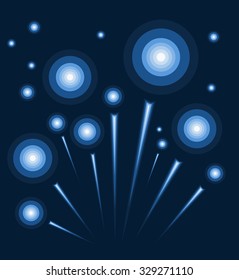 Abstract fireworks