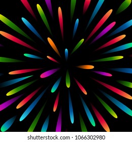Abstract fireworks background