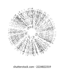 abstract fireworks black and white vector background