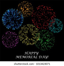 Abstract fireworks. Day of America