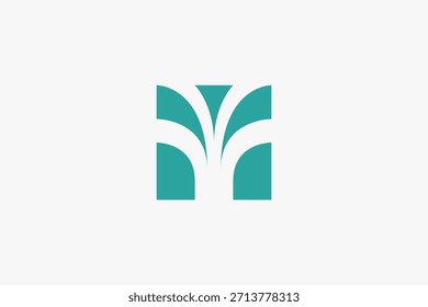 Abstract fireworks in square logo