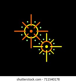 abstract fireworks vector element