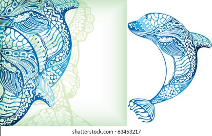 Abstract Fish Background