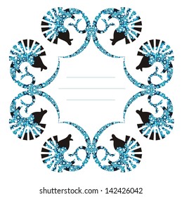 Abstract fish frame