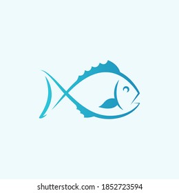 Abstract fish icon vector illustration